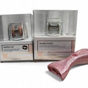 Beauty bio micro needling tool with face & lip attachments